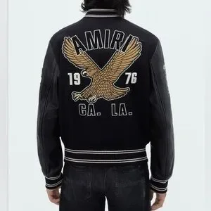 AMIRI | Jackets & Coats | Amiri Black Eagle Varsity Jacket